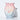 Blue and Pink Ombre Vase with Floral Engraving