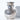 Silver Vase with Handles and Floral Engraving