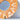 Circular Orange Mirror with Zodiac Signs Around the Border