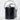 Vintage Gailstyn Chrome Black Quilted Faux Leather Fleur de Lis MCM Ice Bucket