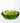 Vintage Indiana Avocado Green Scalloped Sunflower Footed Glass Bowl 11"
