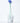 Vintage 1968 Beranek Czech Hand Blown Art Glass Flower Blue Fluted Blossom 28"