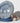 Vintage Hand Painted Ceramic Wreath Christmas Village Night Table Lamp 8"