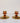 Antique 1920s Amber Depression Glass Candle Holder Pair Art Deco Gilded Base