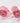 Vintage Cranberry Etched Fluted Pedestal Floral Design Glass Vase 10" Pair