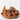 Vintage 1970s Monkey Pod Wood Fruit Bowl Set of 13 Carved Fruits MCM