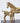 Vintage 1980s Philadelphia Mfg Co Mare & Colt Metal Horse Sculpture Gold Tone 7"