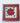 VTG Cross Stitch Poinsettia Christmas Artwork Cherry Wood Frame Holiday Decor 7"