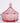 Vintage Pink Colonial Eagle Star Covered Candy Dish Pressed Glass Hexagon MCM 6"