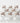 Vintage Libbey Gold Leaf Stemmed Goblets Set of 8 Glasses 5.5"