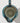 Antique 1900s Buffalo Pottery Semi Vitreous Pitcher Chrysanthemum Blue Gold Trim