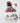 Vintage Snowman Glass & Ceramic Christmas Tea Light Candle Holder 7"