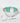 VTG 1940s Noritake Morimura Japan Porcelain Pedestal Turquoise Soup Bowl w Spoon