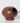 Vintage 1960s Wooden Orb Nut Bowl w Spoon Pedestal Side Opening Cocktail Barware