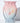 Blue and Pink Ombre Vase with Floral Engraving