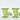 Vintage Green Depression Glass Candle Holders (set of 2)