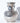 Silver Vase with Handles and Floral Engraving