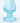 Vintage Ice Blue Opalescent Swung Glass Bud Hobnail Fenton Style Vase MCM 10.5"
