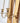 Vintage Pair Gold Wood & Brass Wall Candleholders Regency Mid C Sconces 19.5"