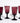 Vintage MCM Amethyst Wine Glasses Deep Purple Stemware Short Stem Set 4 Barware
