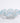 Rare Vintage Fenton Aqua Crest Diamond Lace Opalescent Blue Ruffle Pedestal Bowl