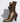 Vintage Solid Brass Victorian Boot Vase Planter Lace Up Shoe Decor India MCM 9"