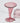 Vintage MCM Pink Art Glass Vase Hand Blown Sculptural Curled Base Trumpet Rim 7"