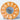 Circular Orange Mirror with Zodiac Signs Around the Border
